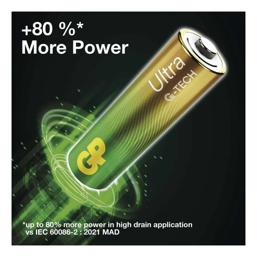 2 ks Alkalická batéria C GP ULTRA 1,5V