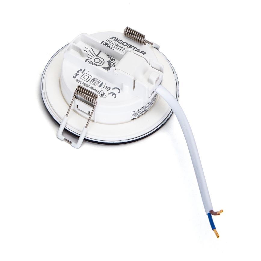 Aigostar - LED Kúpeľňové podhľadové svietidlo LED/4,8W/230V 6500K čierna IP65