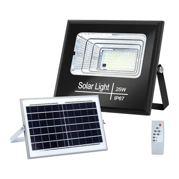 Aigostar - LED Stmievateľný solárny reflektor LED/25W/3,2V IP67 + diaľkové ovládanie