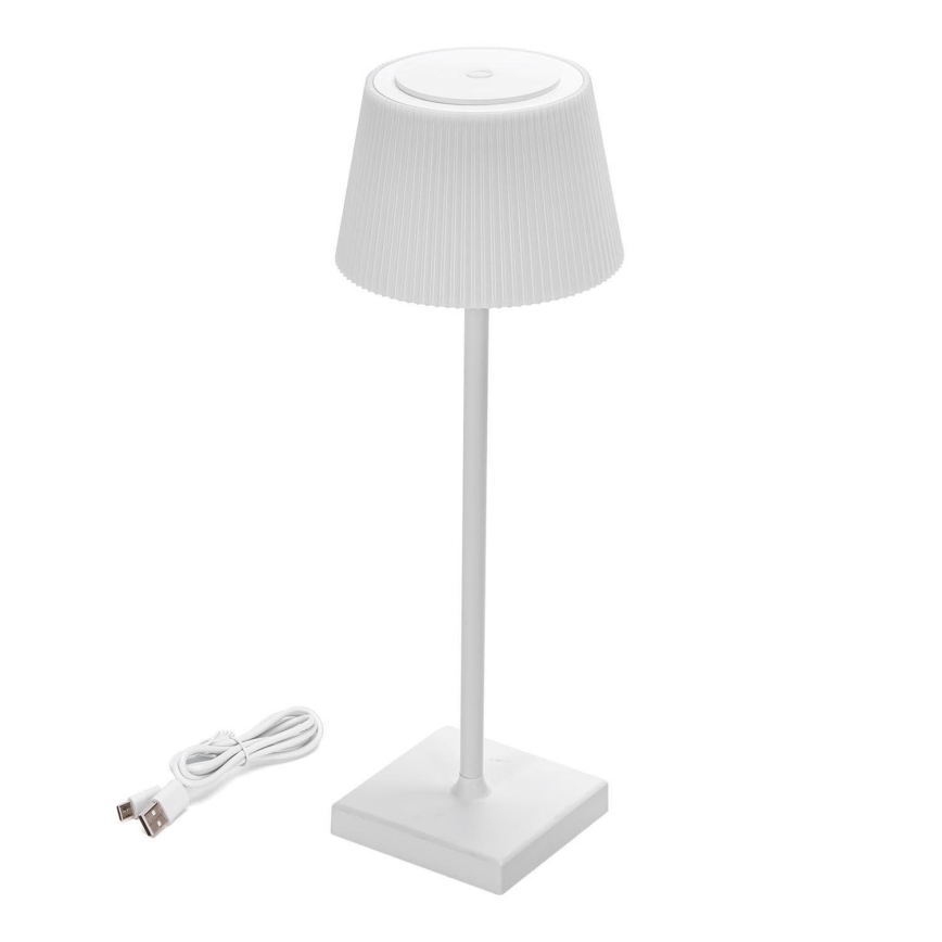 Aigostar - LED Vonkajšia stmievateľná nabíjacia stolná lampa LED/4W/5V 3600mAh biela IP54