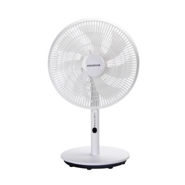 Aigostar - Stojanový ventilátor 45W/230V biela + diaľkové ovládanie