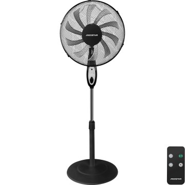 Aigostar - Stojanový ventilátor 60W/230V čierna + diaľkové ovládanie