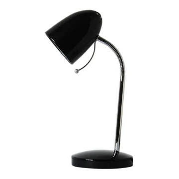 Aigostar - Stolná lampa 1xE27/36W/230V čierna/chróm