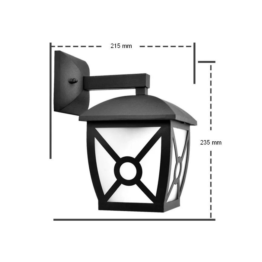 Aigostar - Vonkajšia nástenná lampa 1xE27/60W/230V IP44