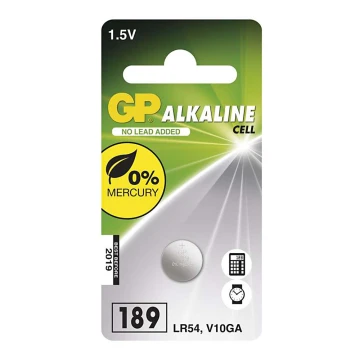 Alkalická batéria gombíková LR54 GP ALKALINE 1,5V/44 mAh