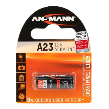 Ansmann 04678 A 23 - Alkalická batéria A23/LR23/LRV08, 12V