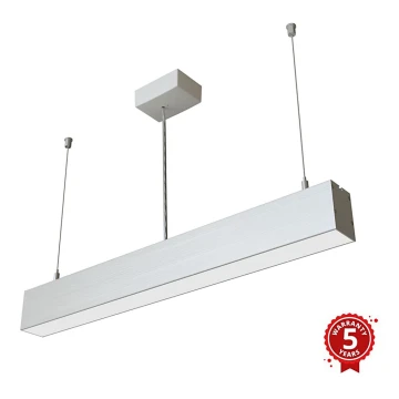 APLED - LED Luster na lanku LOOK LED/23W/230V 4000K 60 cm strieborná