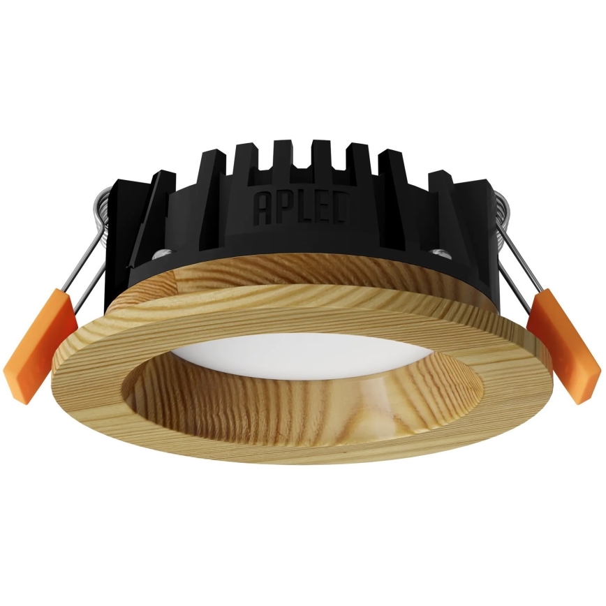 APLED - LED Podhľadové svietidlo RONDO WOODLINE LED/3W/230V 3000K pr. 9 cm borovica masív
