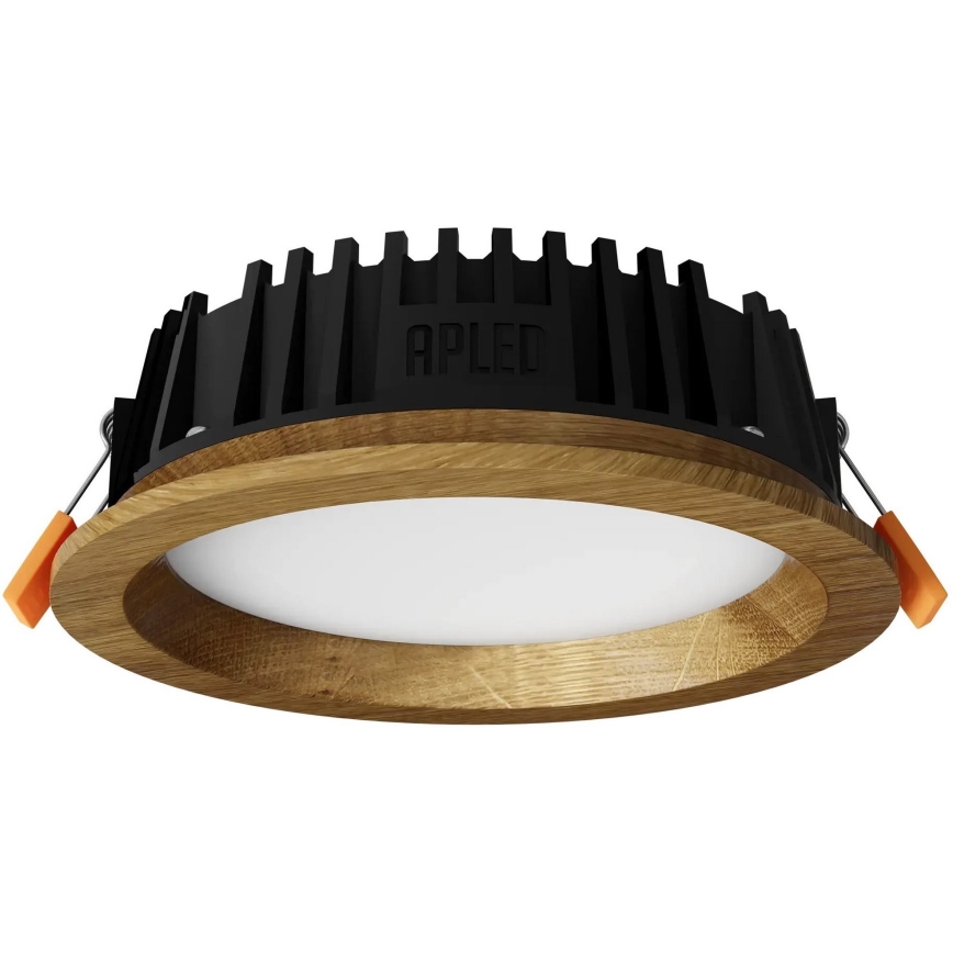 APLED - LED Podhľadové svietidlo RONDO WOODLINE LED/6W/230V 3000K pr. 15 cm dub masív