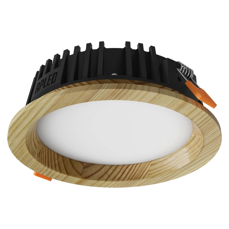 APLED - LED Podhľadové svietidlo RONDO WOODLINE LED/6W/230V 4000K pr. 15 cm borovica masív
