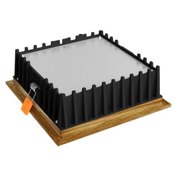 APLED - LED Podhľadové svietidlo SQUARE WOODLINE LED/12W/230V 4000K 17x17 cm dub masív