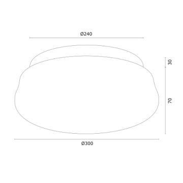 Argon 6142 - Stropné svietidlo OMBRA 3xE27/15W/230V zlatá/biela