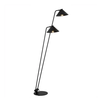 Argon 7075 - Stojacia lampa GABIAN 2xE27/15W/230V čierna