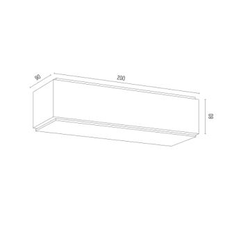 Argon 8365 - Nástenné svietidlo CARLSON 1xE27/15W/230V 20 cm čierna