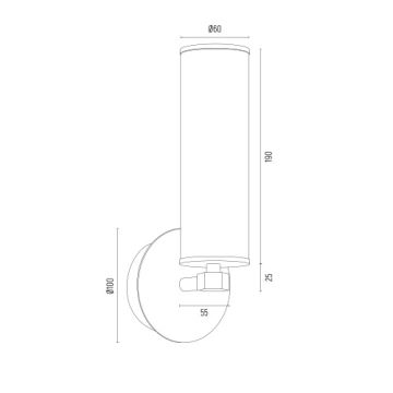 Argon 8497 - Nástenné svietidlo HAMPTON 1xE14/7W/230V zlatá