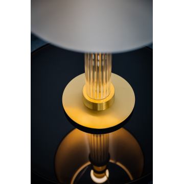 Argon 8540 - Stolná lampa HAMPTON 1xE27/15W/230V biela