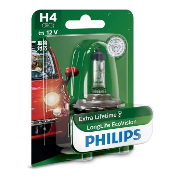 Autožiarovka Philips ECO VISION 12342LLECOB1 H4 P43t-38/55W/12V 3100K