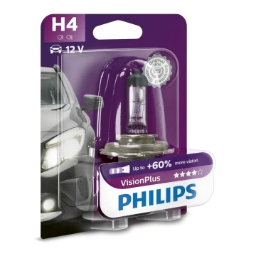 Autožiarovka Philips VISION PLUS 12342VPB1 H4 P43t-38/55W/12V