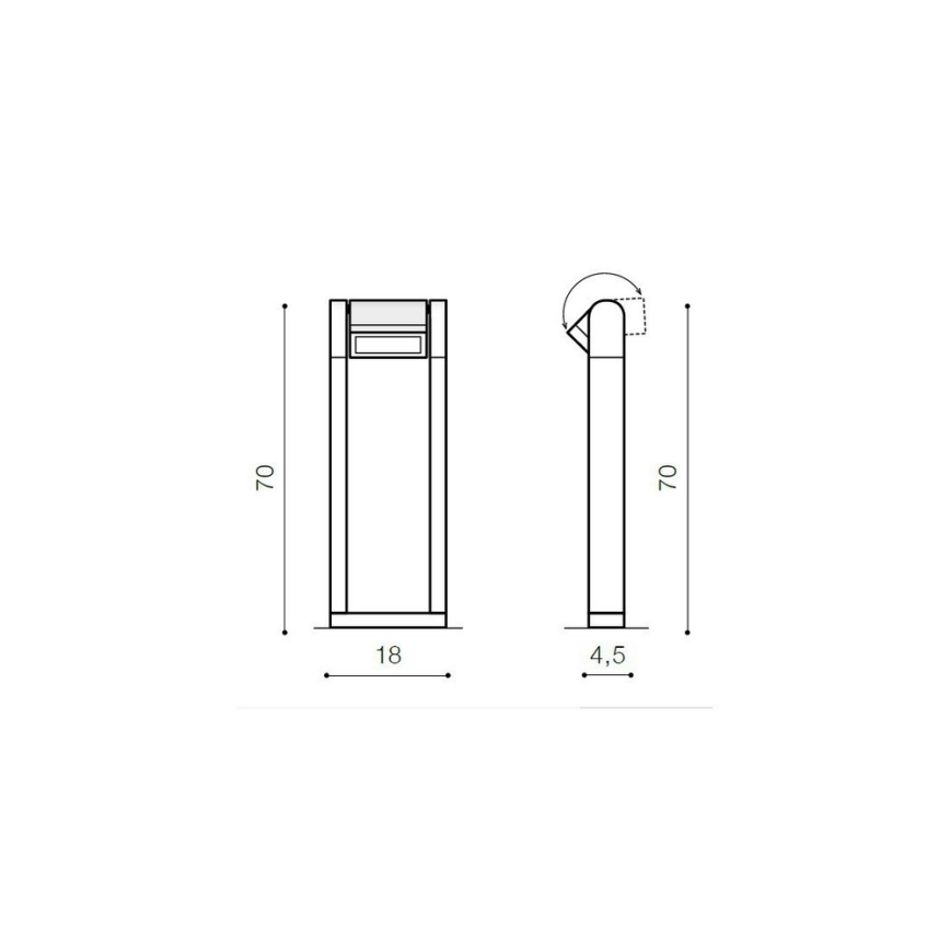 Azzardo AZ2130 - LED Vonkajšia lampa FRAME LED/8W/230V IP54