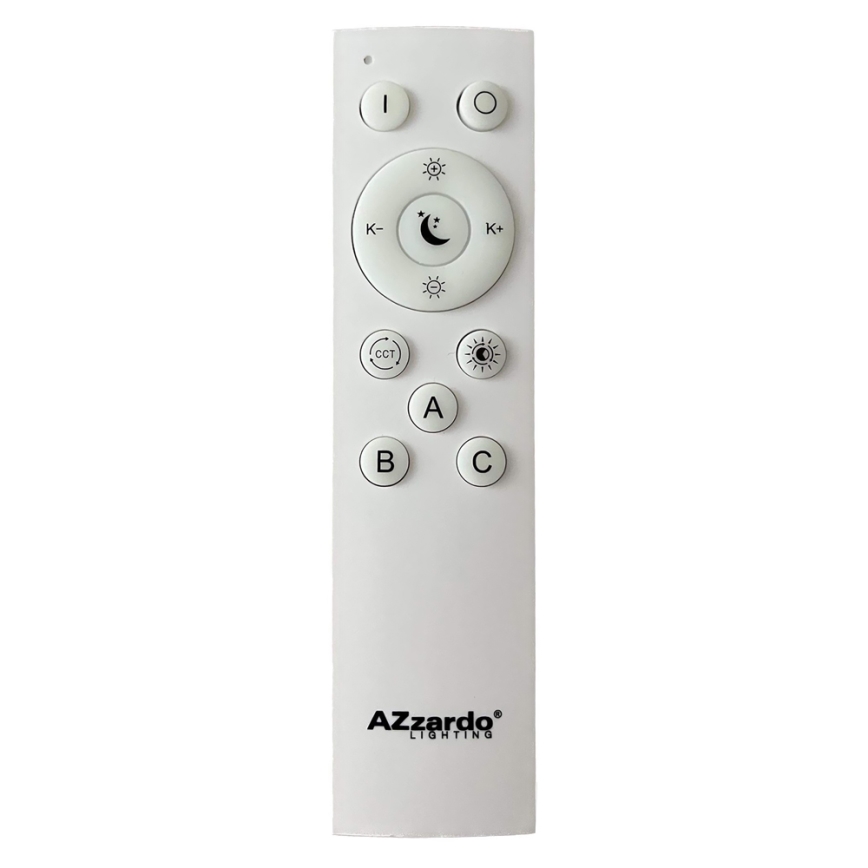 Azzardo AZ4993 - LED Stmievateľné stropné svietidlo SANTANA LED/50W/230V hnedá + diaľkové ovládanie