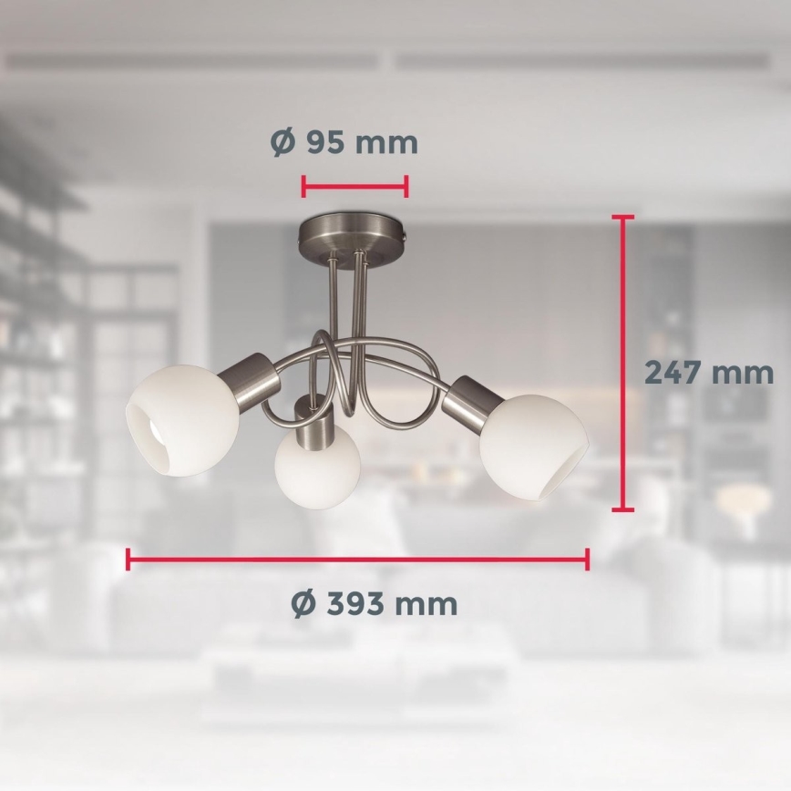 B.K. Licht 1367 - LED Prisadený luster 3xE14/5W/230V 3000K