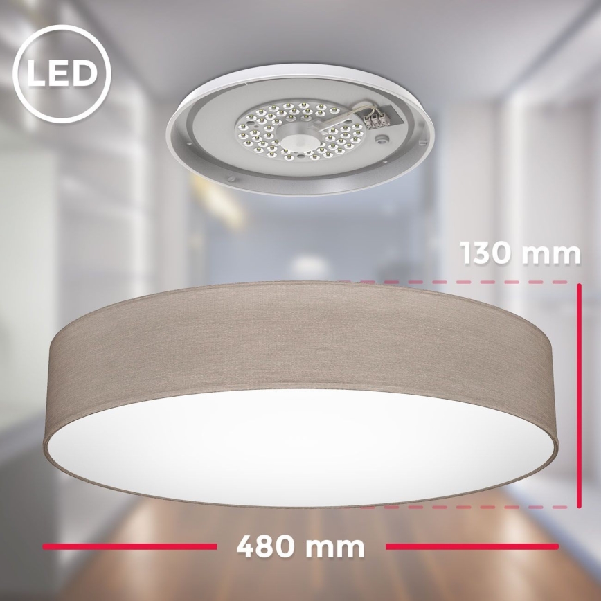 B.K. Licht 1395 - LED Stropné svietidlo LED/20W/230V taupe