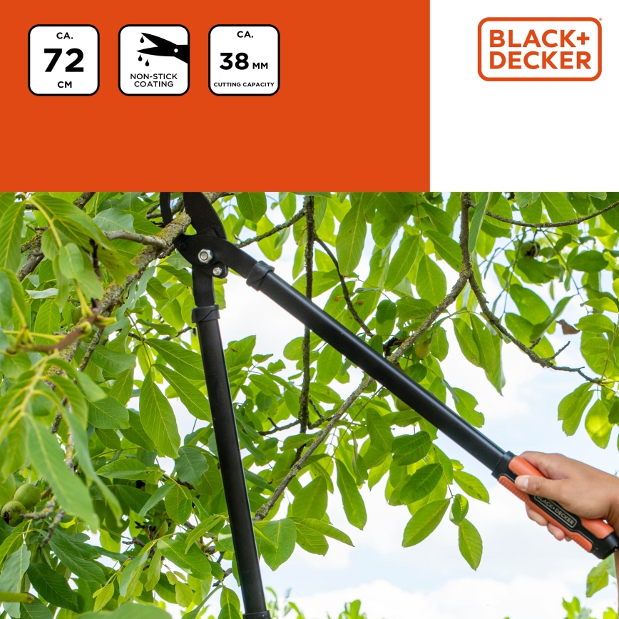 BLACK+DECKER - Záhradnícke nožnice na konáre 720 mm