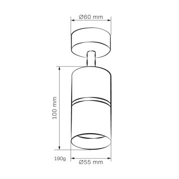 Bodové svietidlo BAMBOO 1xGU10/10W/230V biela