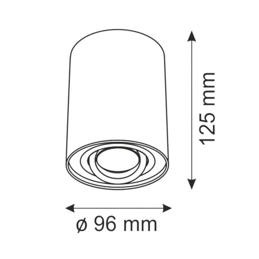 Bodové svietidlo HADAR R1 1xGU10/10W/230V biela