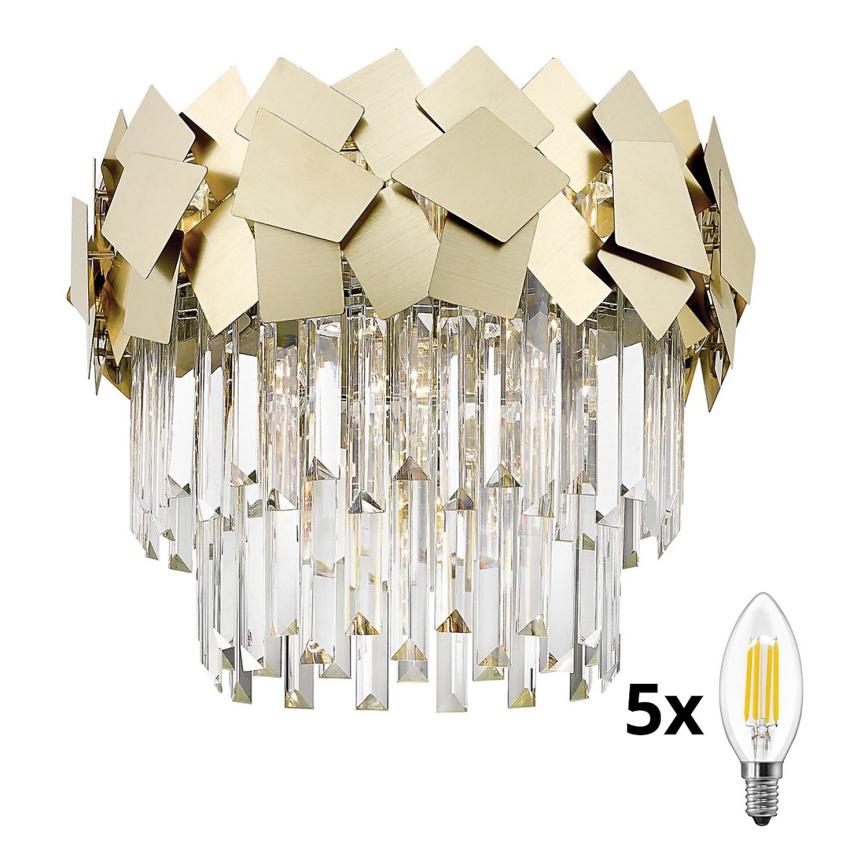 Brilagi - LED Krištáľové stropné svietidlo MIRAGE 5xE14/40W/230V