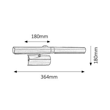 Brilagi - LED Obrazové svietidlo DANAE 2xE14/6W/230V biela