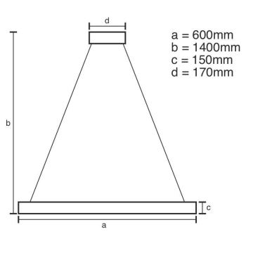 Brilagi - LED Stmievateľný krištáľový luster na lanku HALO LED/40W/230V + diaľkové ovládanie