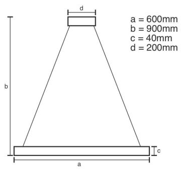 Brilagi - LED Stmievateľný luster na lanku CIRCLE LED/42W/230V 3000-6500K + diaľkové ovládanie