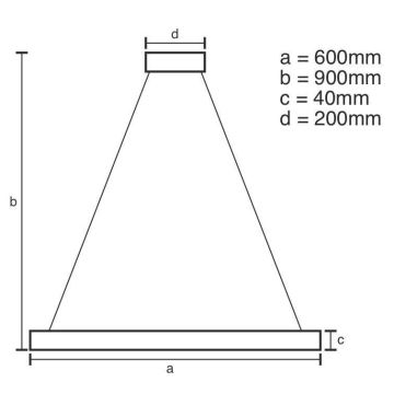 Brilagi - LED Stmievateľný luster na lanku CIRCLE LED/42W/230V 3000-6500K + diaľkové ovládanie