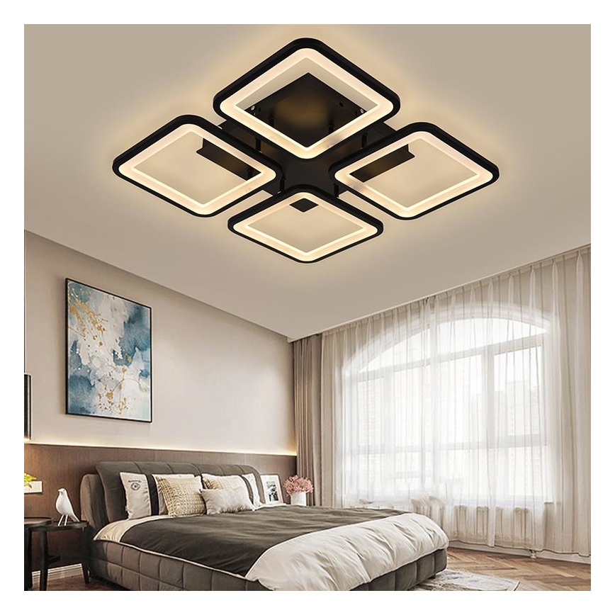 Brilagi - LED Stmievateľný prisadený luster SQUARED LED/85W/230V 3000-6500K + diaľkové ovládanie