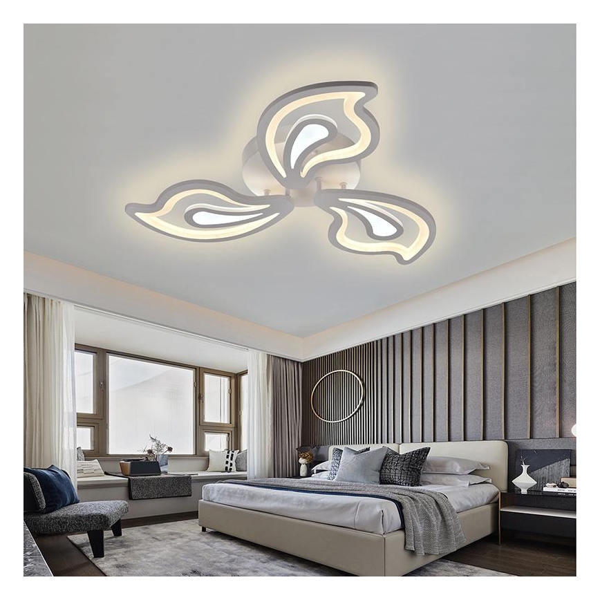 Brilagi - LED Stmievateľný prisadený luster TWIST LED/75W/230V 3000-6500K + diaľkové ovládanie