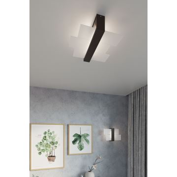 Brilagi -  LED Stropné svietidlo HERA 2xE27/7,5W/230V wenge