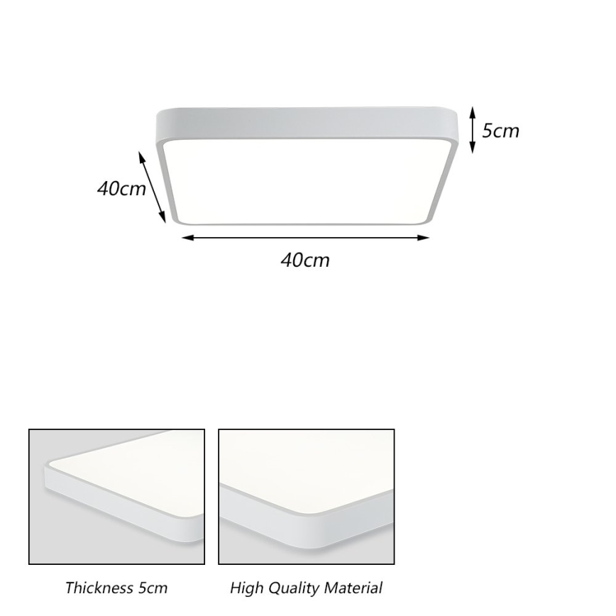 Brilagi - LED Stropné svietidlo POOL LED/36W/230V 3000/4500/6000K 40x40 cm biela