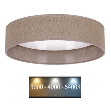 Brilagi - LED Stropné svietidlo VELVET LED/12W/230V pr. 30 cm 3000K/4000K/6400K hnedá