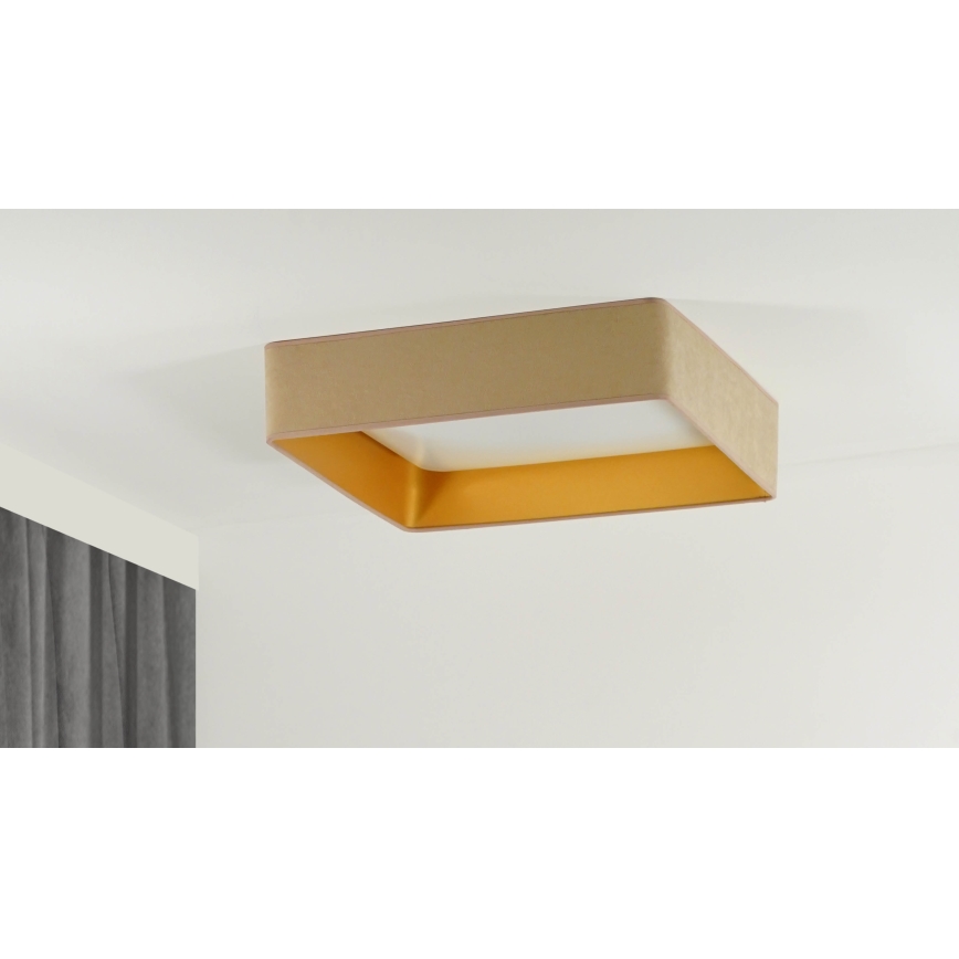 Brilagi - LED Stropné svietidlo VELVET SQUARE LED/24W/230V béžová