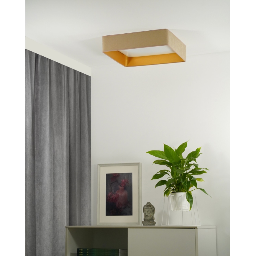 Brilagi - LED Stropné svietidlo VELVET SQUARE LED/24W/230V béžová