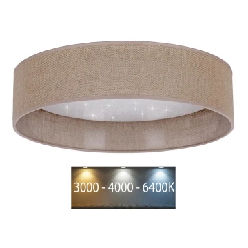 Brilagi - LED Stropné svietidlo VELVET STAR LED/36W/230V pr. 55 cm 3000K/4000K/6400K hnedá