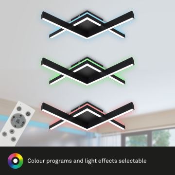 Brilo - LED RGBW Stmievateľný prisadený luster FRAME 2xLED/9W/230V 2700-6500K + diaľkové ovládanie