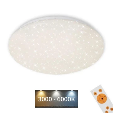 Brilo - LED Stmievateľné stropné svietidlo STARRY SKY LED/22W/230V 3000-6000K + diaľkové ovládanie