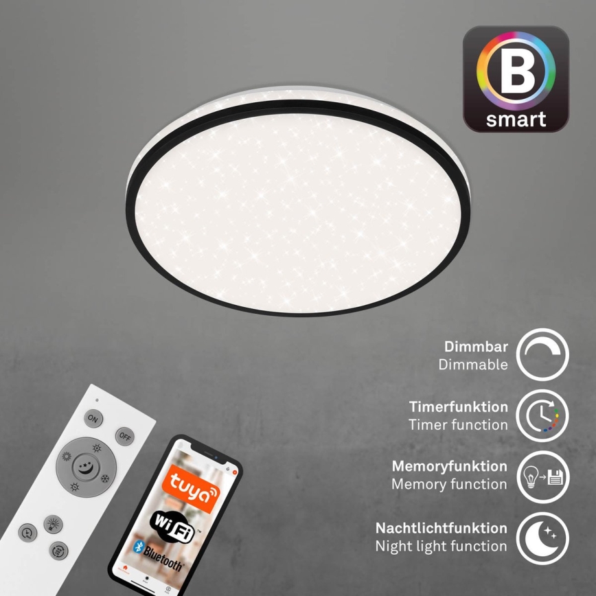 Brilo - LED Stmievateľné stropné svietidlo STARRY SKY LED/24W/230V 3000-6500K Wi-Fi Tuya + diaľkové ovládanie