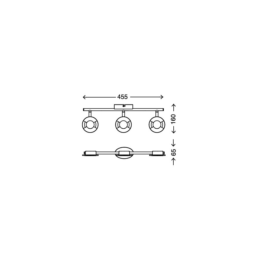 Briloner 2798-022 - LED Bodové svietidlo STONE 3xLED/4,5W/230V