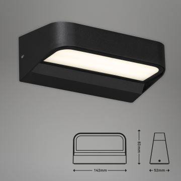 Briloner 3036-015 - LED Vonkajšie nástenné svietidlo AHLEN LED/8W/230V IP44