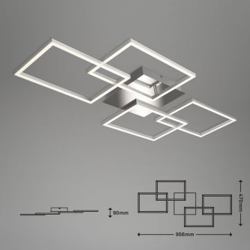 Briloner 3091-018 - LED Stmievateľné stropné svietidlo FRAME LED/30W/230V chróm