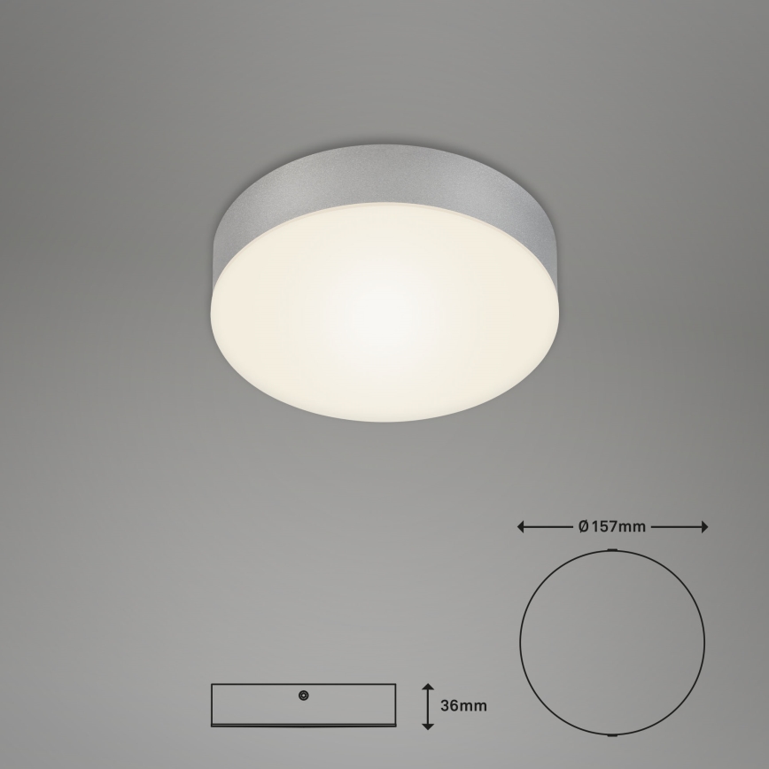 Briloner 7064014 - LED Stropné svietidlo FLAME LED/11W/230V strieborná
