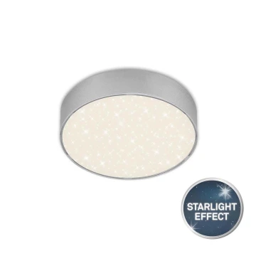 Briloner 7072-414 - LED Stropné svietidlo STAR SKY LED/11W/230V 4000K pr. 15 cm strieborná